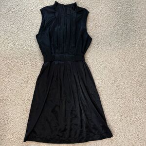 SIMPLY VERA VERA WANG Black Sleeveless Satin Feel Dress Size Small